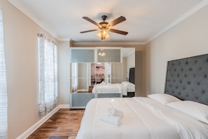 Bed, Furniture, Ceiling Fan, Flooring, Indoors