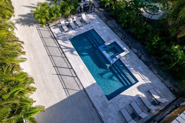 Large heated pool and jacuzzi shared with only 3 other units.
