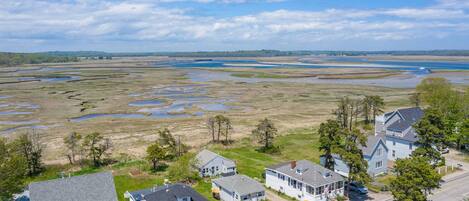 Our backyard view of beautiful Scarborough Marsh - sunset evenings!