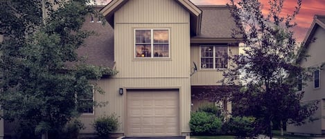 Summer Exterior Front with Attached Garage