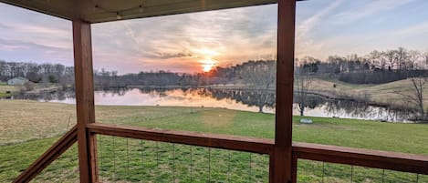 Pond view from the back porch