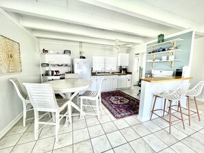 Fully stocked kitchen