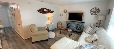 Clipper Court condo's relaxing space  after your day at St Augustine Beach.  
