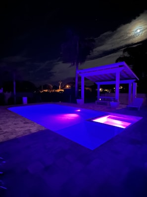 Evening Ambiance 
Pool and Spa 