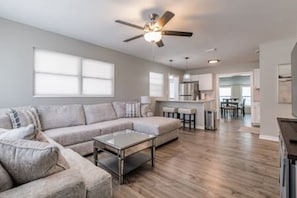 Large Living Room Sofa with Smart TV (not pictured)