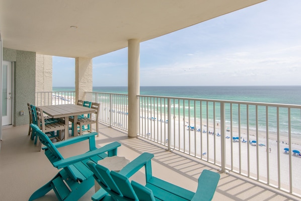 Private balcony.