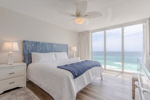 Gulf front master bedroom.