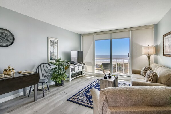 Gather in the Living Room For a Movie Night! - Pop a few bowls of popcorn, put a movie in, and settle in for a fun family night. The TV keeps the group entertained any time of year!
