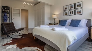 A combination of modern and old-fashion decor, plus a comfortable double-size bed will make the perfect place to relax after a beautiful day of exploring Lisbon #airbnb #airbnblisbon #portugal #pt #lisbon