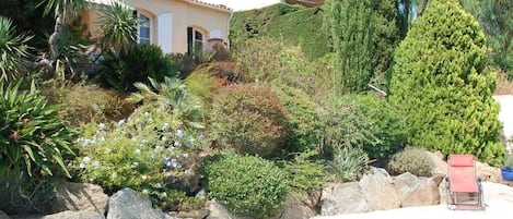 Vue de la maison depuis la piscine