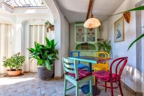 Terrace, outdoor furniture