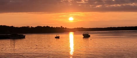 sunset from the shore 