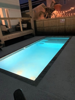 Enjoy a private moonlight swim!
