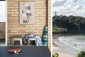 Burleigh Unit 1 - Yamba beachside accommodation - Ping pong table in garage