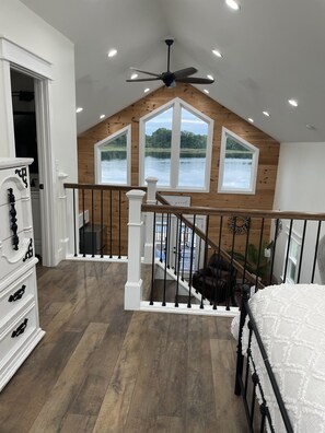 View of the water from the loft