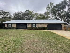 Front house with driveway