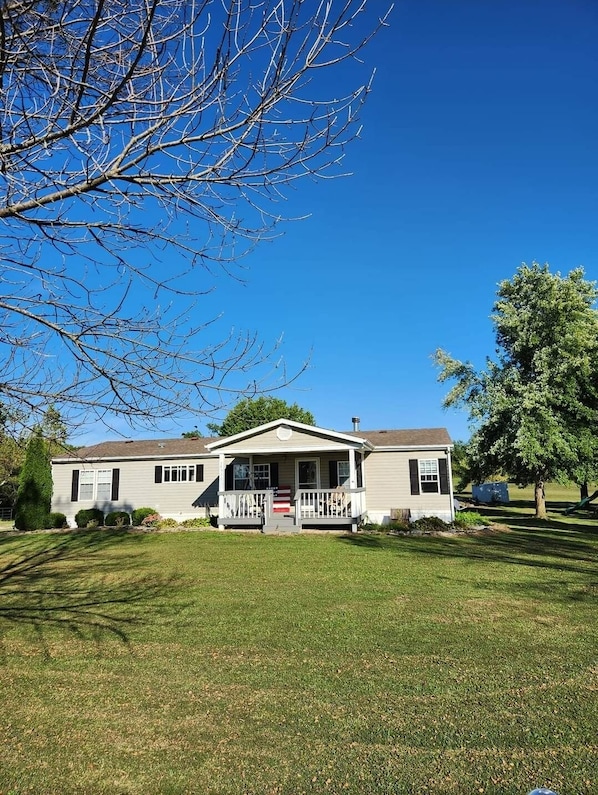 Large front porch for watching sunsets