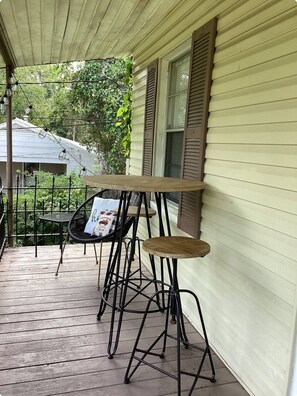 Sit outside with a cup of coffee.