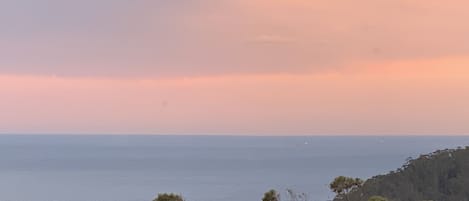 Vue sur la plage ou l’océan