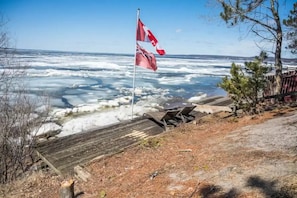 Spring melt! Always something special happening on Lake Nipissing!