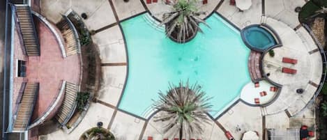 Bird's eye view pool  area