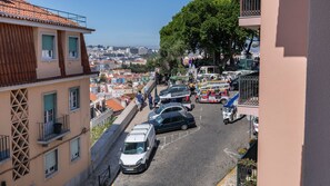 Enjoy catching a glimpse of the city from the balcony!#airbnb #airbnblisbon #portugal #pt #lisbon
#view #city