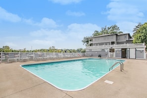 Heated outdoor association pool, Memorial through Labor weekends