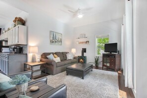 Elevate Family Movie Nights Next to the Warmth of the Wood Burning Fireplace