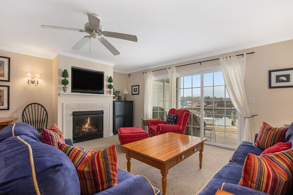 River views from the living room