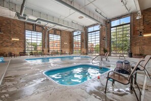 Dive Into the Summer in Central Loft`s Luxurious Heated Indoor Pool