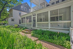 Enjoy the Westward Beach Breeze while Relaxing on the Screened-in Porch.