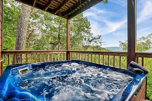 Hot tub with a view!