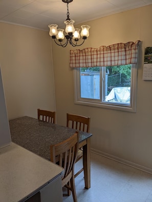 Dining area of eat-in kitchen.