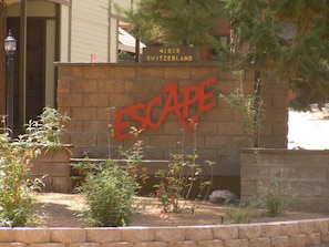 Escape entrance sign on Switzerland Drive