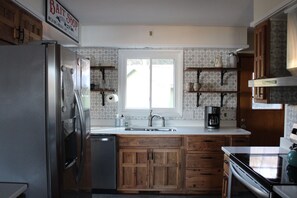 Upstairs kitchen.