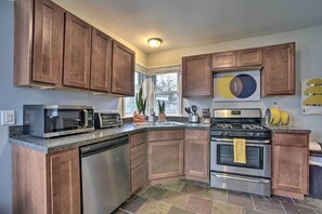 Kitchen | Pet Friendly w/ Fee