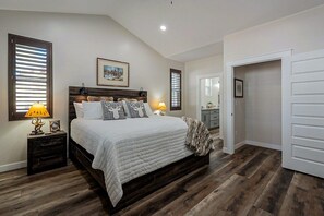 Primary bedroom includes a king bed.