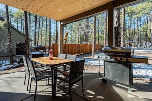 Beautiful views to be had from the porch.