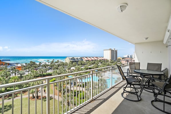 Sterling Shores 508 - Walk to the Back Porch - Beach, Gulf and Pool View