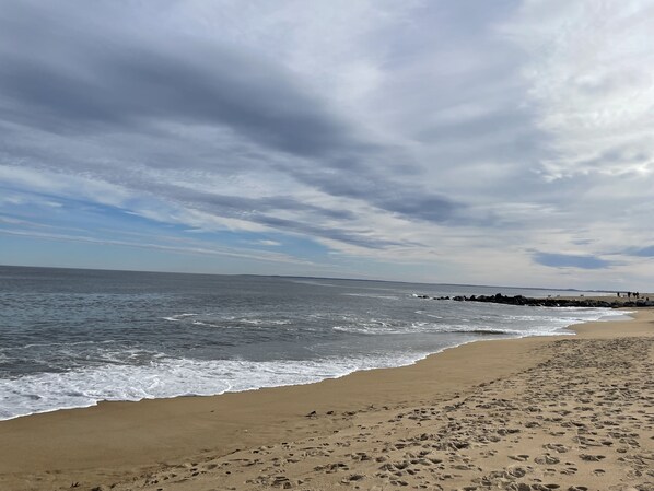 Beach access directly across the street