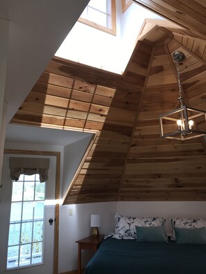 Master bedroom with unique cupola above