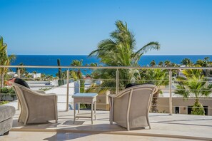 Terrace with ocean view