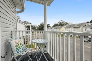 Private balcony off master bedroom.