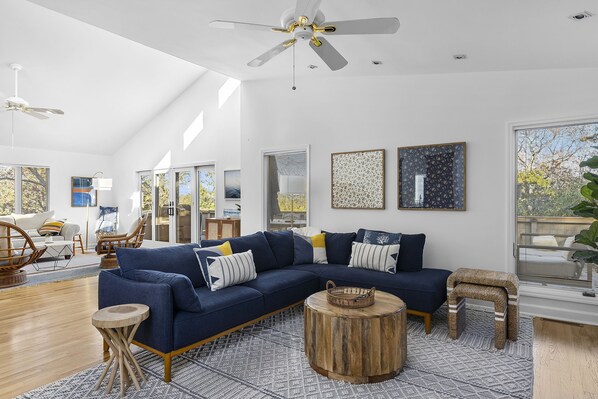 Open concept living space with tons of natural light 