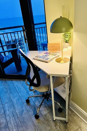 Office nook with ergonomic chair