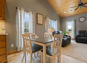 Gather round the table for great meals and conversation with friends or family.