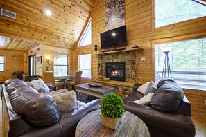 Living Room with Fireplace