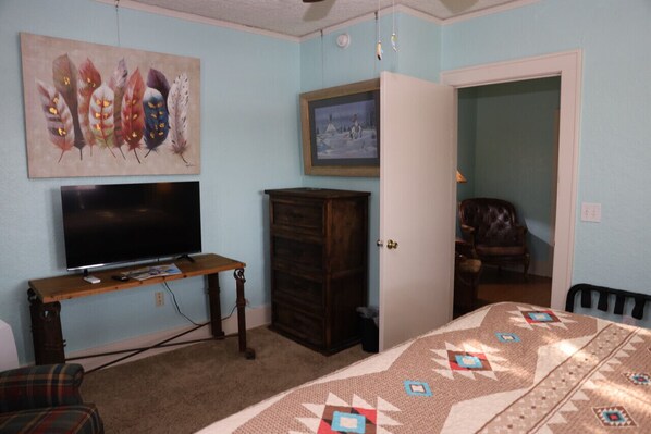 Southwest bedroom with king bed