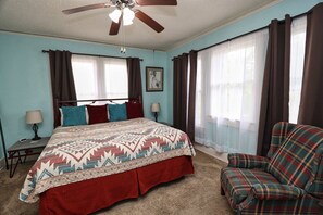 Southwest bedroom with king bed