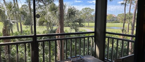 Relaxing view from screened lanai